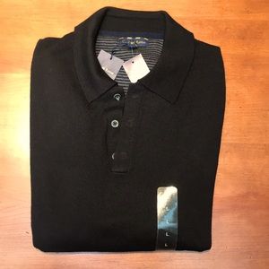 NWT Club Room long sleeve dress pullover, lightweight merino wool blend, large